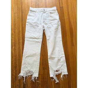 Stella McCartney White Distressed Jeans - Excellent!